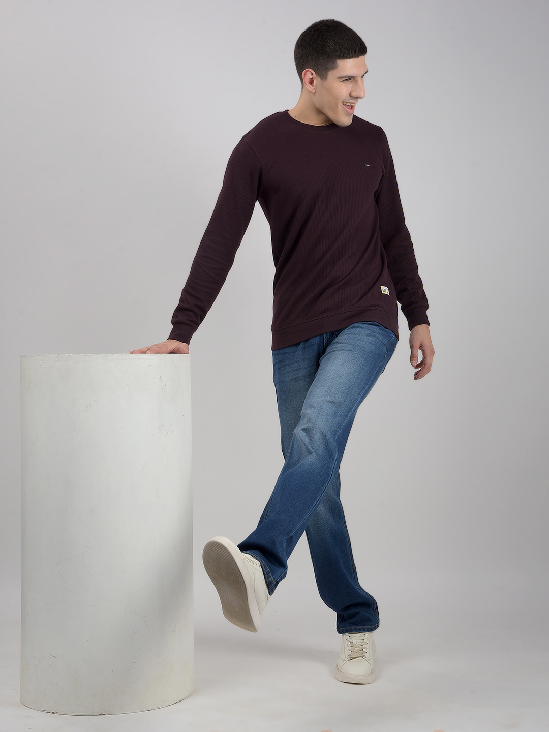Numero Uno Men Solid Blue Jeans